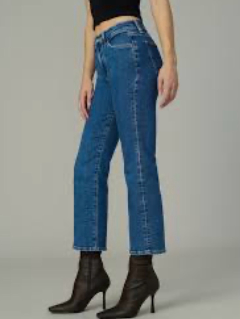 Joe's Jeans Cropped Straight Leg in Medium Blue